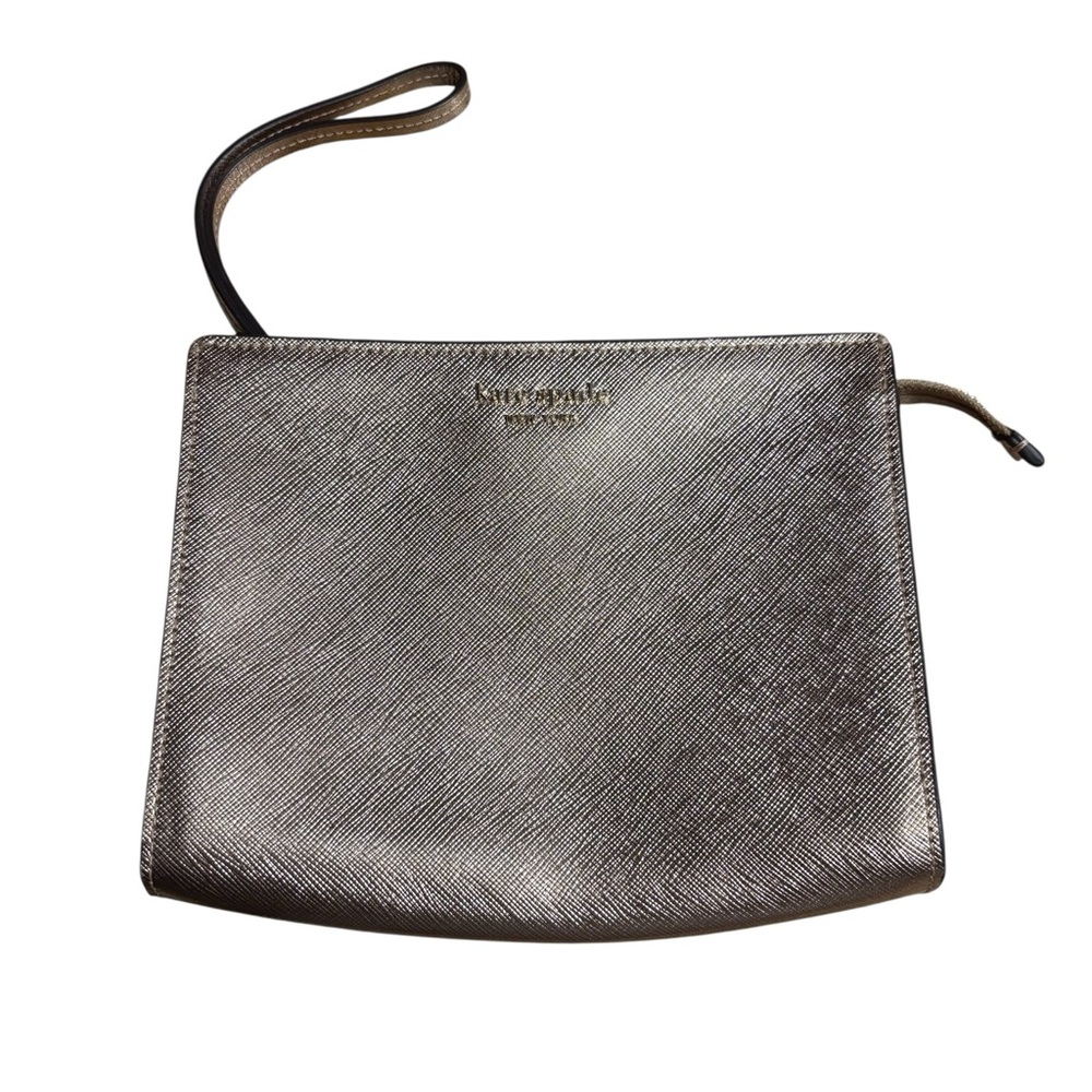 KATE SPADE Metallic Shimmering Pink Cosmetics Bag — SUPER CUTE!!! - Picture 2 of 7